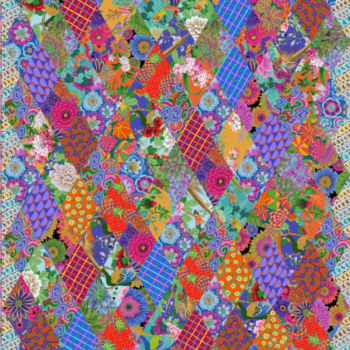 Glow Up Quilt Blue - Kaffe Fassett